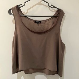 Babaton taupe crop top